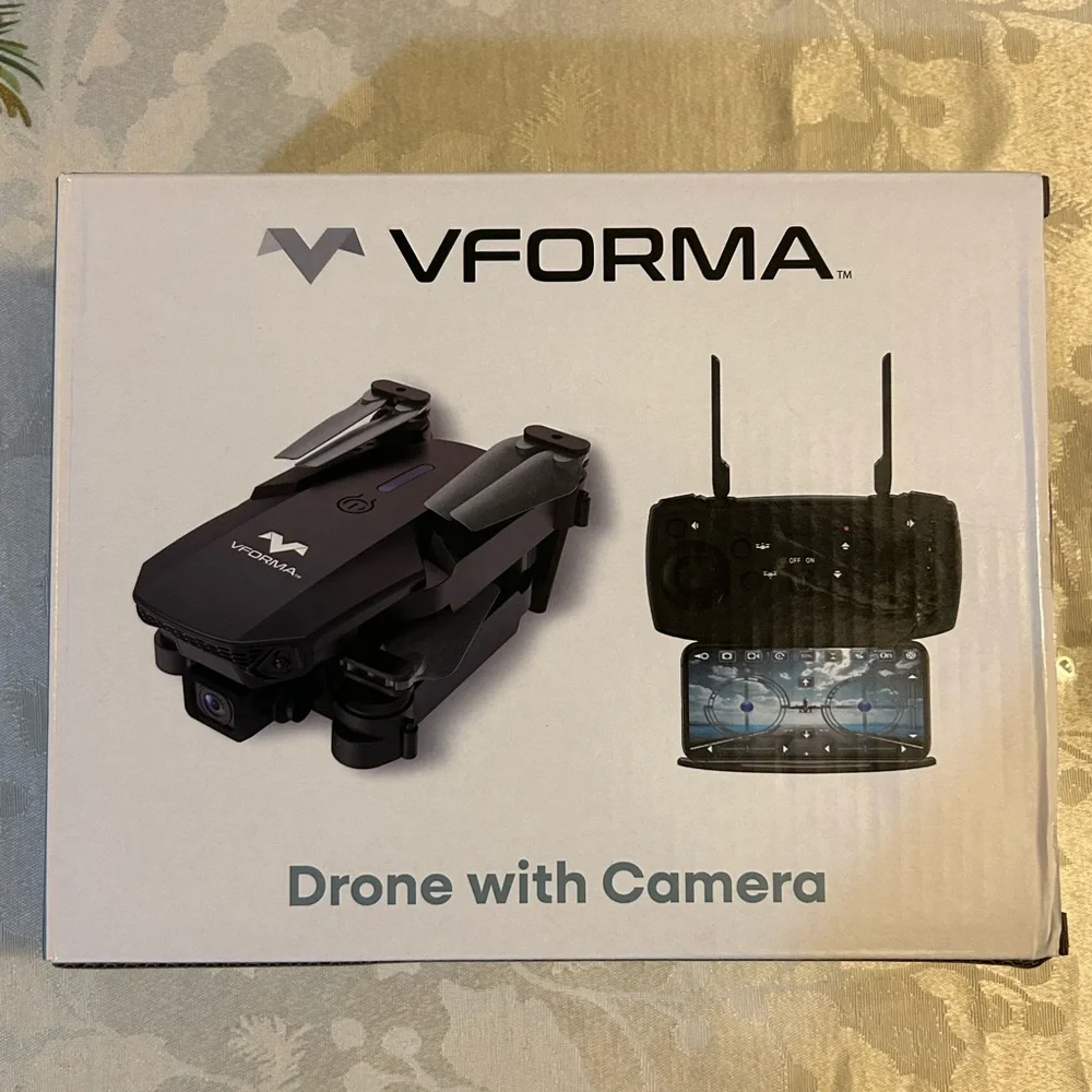 Black Foldable Drone with Controller & Camera
